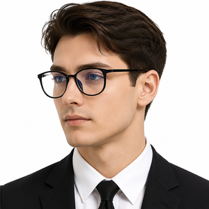 Gafas de Computadora con Protección Anti Luz Azul Tr90, Gafas Redondas para Bloquear la Luz Azul del Teléfono Móvil, Protección para Miopía - Product Image 1