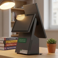 Q57 Pantalla Táctil de 15.6 Pulgadas, Sistema de Punto de Venta (TPV) Inteligente para Supermercados y Restaurantes, Impresora Térmica Integrada de 80 mm