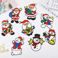 Autocollants de fenêtre en TPR personnalisés JQFactory pour Noël, Nouvel An, anniversaire, fête, pour créer une ambiance festive en vitrine de magasin
