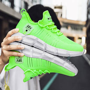 Chaussures pour hommes, été, couple, maille respirante, style coréen, grande taille, tendance de la mode, chaussures de sport décontractées, chaussures de course en plein air - Product Image 4