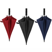 Parapluie Droit de Luxe Personnalisé Imprimé Directement de l'Usine, Promotionnel, Coupe-Vent, Léger, en Pongee, Idéal pour la Plage, le Jardin, la Décoration et les Voyages