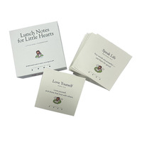 Boîte magnétique personnalisée, ensemble de cartes d'affirmation avec versets bibliques pour enfants, cartes flash pour enfants, cartes imprimées en offset, film artistique en carton