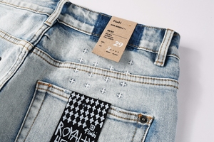 Nuovo Design di Alta Qualità, Pantaloncini Estivi da <span class=keywords><strong>Uomo</strong></span> alla Moda, <span class=keywords><strong>Jeans</strong></span> Strappati Slim Fit, Marca di Lusso Ksubii, Shorts in Denim da <span class=keywords><strong>Uomo</strong></span> - Product Image 5