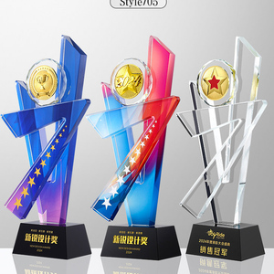 K9 Çevre Dostu Özel Logo Kristal Madalyalar, Kupalar ve Plaklar <span class=keywords><strong>Metal</strong></span> Madalyon Toptan Ödül Hediye Kutulu Kupa - Product Image 4