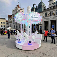 Équipement de jeu : Machine à pièces de monnaie, Manège à bascule pour 6 personnes, Modèle Internet Viral, Jeu libre sans jetons, Utilisation intérieure et extérieure, Parc, Site touristique