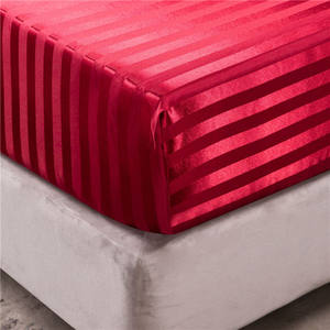 ชุดผ้าปูที่นอนซาติน4ชิ้น,ผ้าปูที่นอนลายทาง/ - Product Image 6