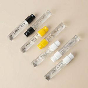 Mini frasco de vidrio de 2ml 2.5ml para muestras de perfume, botella pulverizadora con atomizador de doble resorte y serigrafía para crema de cuidado de la piel y fragancias - Product Image 3