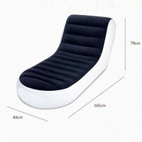 Canapé moderne un siège portable, pliable et paresseux Canapé gonflable simple pour l'extérieur Canapé gonflable