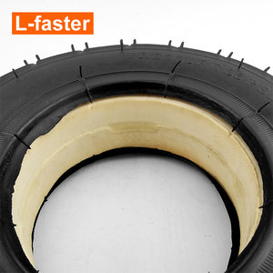 Roue arrière de scooter électrique, pneu plein, <span class=keywords><strong>frein</strong></span> à tambour, 200x50, roue en caoutchouc de scooter avec jante en aluminium - Product Image 5