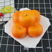 Gesimuleerde Oranje Schuim Fruit Fotografie Schieten Nep Oranje Model Voor Kerst Keuken Halloween Decor Kunstfruit