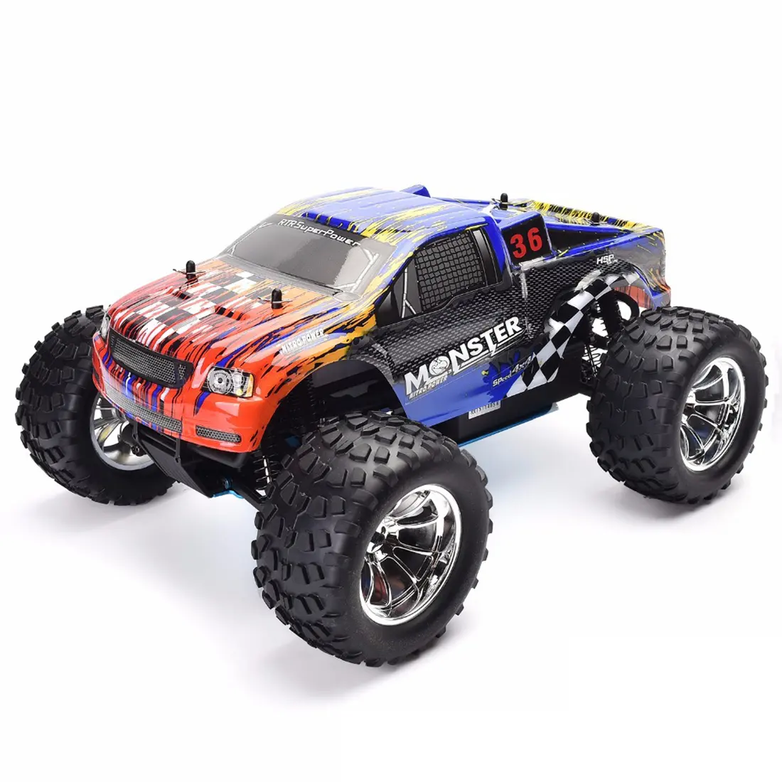 RC Car 1:10 Scale Two Speed Off Road Monster Truck gas 4wd Remote Control Car High Speed Hobby Racing RC Vehicle HSP 94188