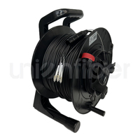 Câble à fibres optiques tactique blindé LC Duplex 6, 8, 12 cœurs, 300 m, bobine de 1000 pieds, 10G, portable et rétractable, 500m/1000m