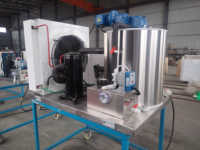 Refroidissement automatique par eau de grande capacité de 1000kg Machine à glace industrielle en flocons de 1 tonne