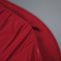 Robe d'hiver rouge sans bretelles Bettergirl de haute qualité, sexy, motif floral stéréoscopique, courte, naturelle, commandez maintenant