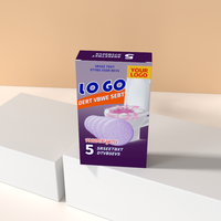 Boîtes d'emballage en papier en gros pour tablettes nettoyantes pour cuvettes de toilettes avec logo personnalisé