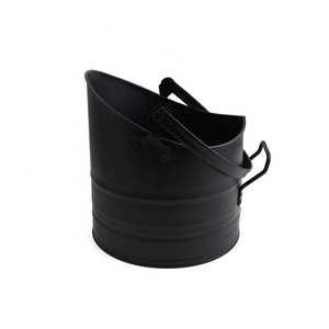 Grand seau à charbon en métal pour cheminée avec couvercle et <span class=keywords><strong>pelle</strong></span> pour poêle à <span class=keywords><strong>bois</strong></span> - Product Image 5