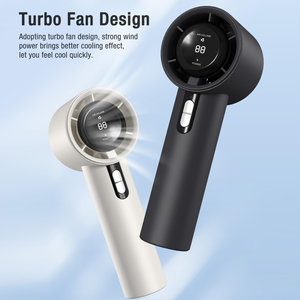 Nouveau ventilateur portable d'été 2026 à affichage numérique, recharge USB haute vitesse, mini ventilateur de poche pour extérieur - Product Image 2