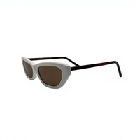 Lunettes de soleil œil de chat pour femme 953, anti-radiation UV400, monture carrée pleine bordure, pour l'extérieur et la plage