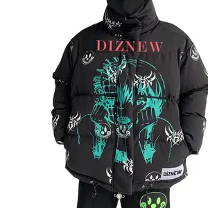 DiZNEW High quality clothing manufacturer custom hoodie Printed men's hoodie trend Japanese anime style jacket custom supplier