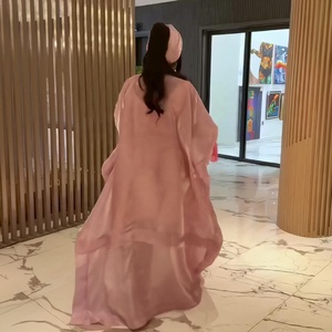 Ensemble de robe boubou <span class=keywords><strong>africaine</strong></span> pour femmes, style <span class=keywords><strong>moderne</strong></span>, deux pièces, avec foulard - Product Image 6