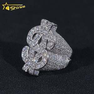 Anillo de Hombre de Plata 925 con Diamantes de Imitación, Estilo Hip Hop, <span class=keywords><strong>Precio</strong></span> al por Mayor - Product Image 5