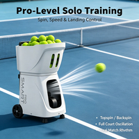 Máquina Lanza Pelotas de Pádel PT-Smart Pro con Control Remoto por Aplicación, Portátil, Automática, para Entrenamiento en Club y en Casa