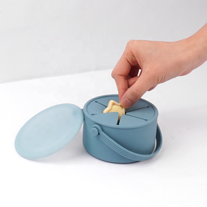 Tazón de Silicona Portátil Personalizado para Niños Pequeños con Asa, Antiderrames, Apto para Alimentos, Vaso para Comer y Beber para Bebés, con Diseño Impreso - Product Image 1
