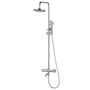 2022 vòi hoa sen vòi phòng tắm Bath & Shower sets treo tường Brass bạc hiện đại đương đại gốm Vòng đánh bóng kép xử lý