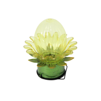 Lanterne solaire LED en forme d'œuf, étanche, certifiée RoHS, motif floral mignon pour jardin, pelouse, décoration de fête printanière