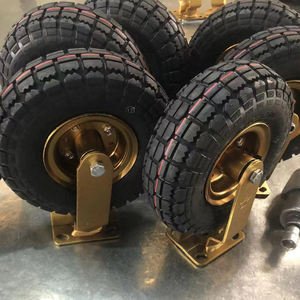 Pneu de borracha industrial, pneu inflável de <span class=keywords><strong>8</strong></span> polegadas, 10 polegadas, rígido e giratório, roda resistente pneumática - Product Image 6