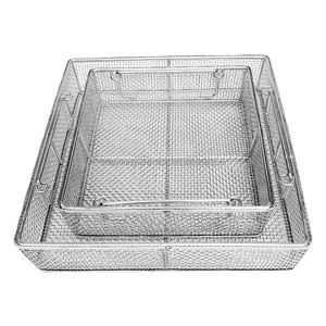 OEM SS304 316 keranjang layar jala kawat tenun baja tahan karat pengering makanan rak jaring banyak lapisan dengan tutup - Product Image 4