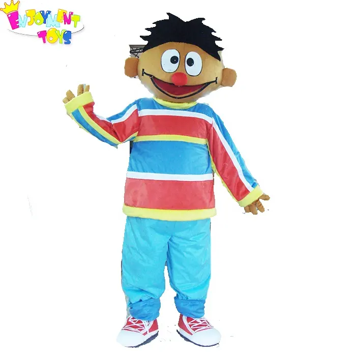 Divertimento CE adulti Lad Ernie Sesame Street Costume della mascotte del fumetto in vendita