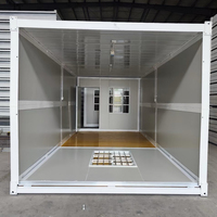 Casa Contenedor Plegable de Dos Pisos Prefabricada Portátil de Bajo Costo, Unidades de 20/40 pies, Panel Sándwich, Diseño Moderno para Uso en Exteriores, Escuelas y Hoteles