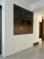 Meuble à chaussures mural encastré personnalisé |   Armoire en aluminium anti-rayures pour l'organisation de la vaisselle et des collations