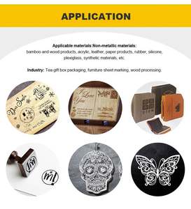 Máquina de Marcado Láser de CO2 Portátil de Escritorio, 20W 30W 50W 60W, con Tecnología Galvo, para Botellas de PET, Cuero y Madera - Product Image 4