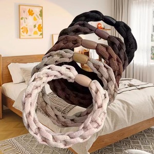 Attaches pour cheveux de style coréen, lot de 5 pièces, en tissu à haute élasticité, pour femmes, usage quotidien - Product Image 2