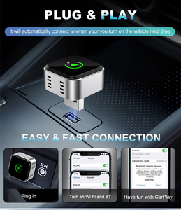 อะแดปเตอร์รถยนต์แบบไร้สาย2อิน1ระบบอัจฉริยะสำหรับ Apple iOS <span class=keywords><strong>iPhone</strong></span> 6อะแดปเตอร์สำหรับรถยนต์ - Product Image 4