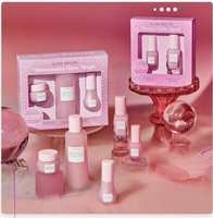 Boîte cosmétique personnalisée, emballage cosmétique de luxe de haute qualité, ensembles vides, ensembles d'emballage cosmétique uniques avec dégradé de couleurs