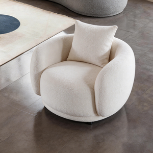 Canapé modulaire Moon en velours italien bouclé, canapé incurvé de luxe pour salon, usage commercial ou domestique - Product Image 2
