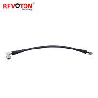 Câble coaxial UHF mâle vers N mâle à angle droit avec câble coaxial super flexible 1/2