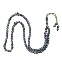 Ventes arabes de 99 8Mm acrylique incrusté de diamants Tasbeeh chaîne de bijoux musulmans chapelet perles Bracelet de prière chapelet islamique hommes Kit