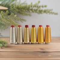 Fil métallique pour broderie informatique 150D or et argent, fait main, très vendu
