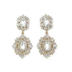 Orecchini Eleganti in Stile Retrò con Cristalli e Diamanti Esagerati di Lusso - Product Image 5