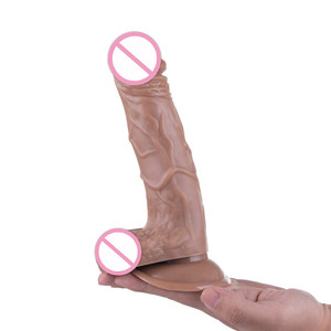 Ajan istedi özel kadınlar Dong gerçek duygu cilt dokunmatik masaj sopası kadın seks oyuncakları horoz Dick masaj kahverengi yapay <span class=keywords><strong>penis</strong></span> - Product Image 1