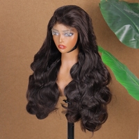 Perruques sans colle à ondulations naturelles en cheveux vietnamiens bruts doublement étirés, perruques de luxe originales en cheveux humains vietnamiens bruts pour femmes noires