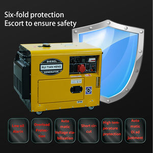 เครื่องกำเนิดไฟฟ้าดีเซลแบบพกพาสำหรับใช้ในครัวเรือน RTH 3.5-22KW/KVA แบบเงียบ พร้อมรีโมทสตาร์ท ระบบ ATS อั<span class=keywords><strong>จ</strong></span>ฉริยะ แผงควบคุมอัจฉริยะ รองรับหลายแหล่งพลังงาน - Product Image 6