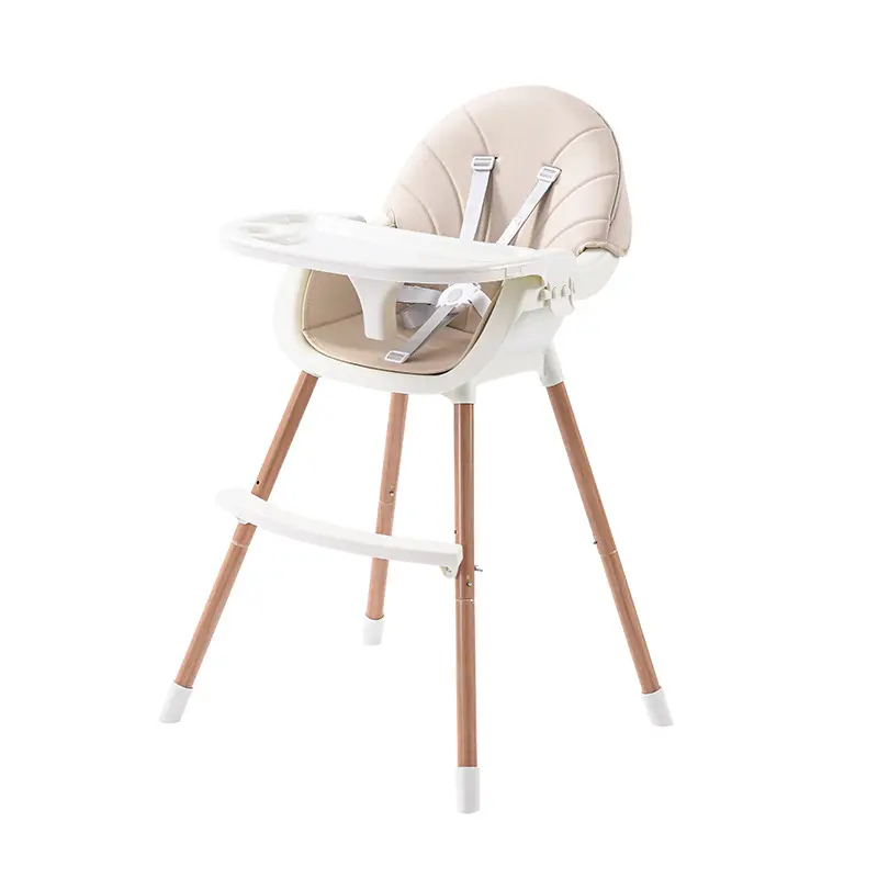 Baby High Chair Cushion Baby Dining Seat Adjustable Multifunction Baby Feeding Chair Plastic Portable for Kids White Oem