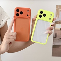 Coque personnalisable DIY pour iPhone 17 16 Pro Max, plaque arrière transparente en cristal, antichoc, fine, en silicone souple