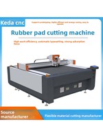 Machine de découpe automatique à couteau oscillant vibrant 380V 6kW pour tapis en caoutchouc, cuir, nid d'abeille, carton, équipement CNC