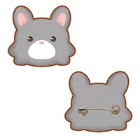 Broche personnalisée en forme d'animal en peluche, breloques décoratives pour vêtements et sacs, accessoires décoratifs, fabricant de peluches sur mesure